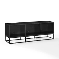 Crosley Enzo Record Storage Media Console, 40", Black