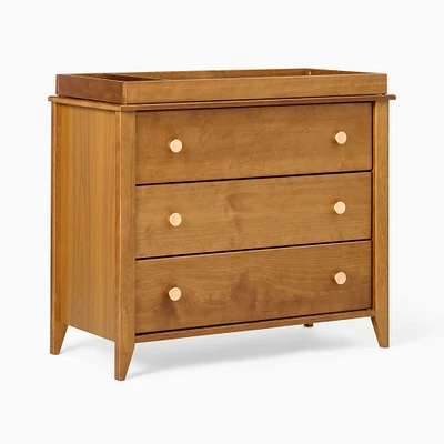 Sprout 3-Drawer Dresser with Removable Changing Tray, Chestnut/Natural, WE Kids