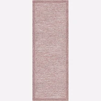 Marled Border Rug, 5x8, Pewter