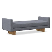 Anton End of Bed Bench, Poly, Yarn Dyed Linen Weave, Alabaster