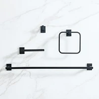 Abbington Bath Hardware, Towel Ring, Matte Black