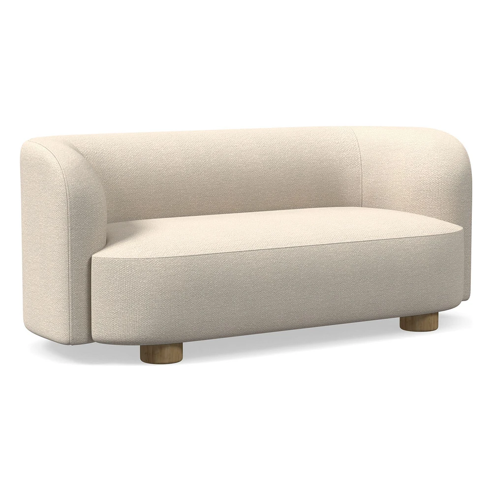 Chip & Dent: Laurent 76" Sofa, Yarn Dyed Boucle, Alabaster