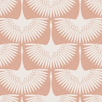 Feather Flock Wallpaper, Denim Blue, 28 sq ft