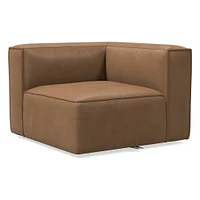 Remi Armless Single, Memory Foam, Leather, Old Saddle, Concealed Support