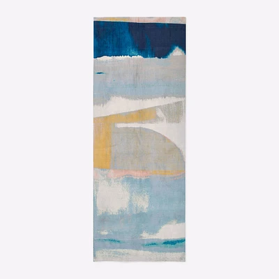 Sunkissed Landscape Rug, 3x5, Glass Blue