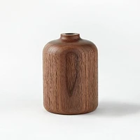 Melanie Abrantes Hardwood Vase, Short, Walnut