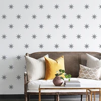 Seeing Stars Wall Decal, Silver Metallic