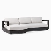 Telluride Aluminum Outdoor 113in 2 Piece Sectional, Dark Bronze