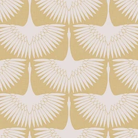 Feather Flock Wallpaper, Denim Blue, 28 sq ft