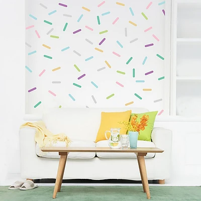 Confetti Sprinkle Wall Decals, Rainbow