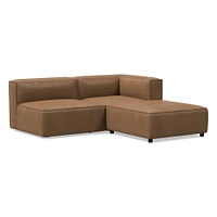 Remi Modular 70" 3-Piece Sectional, Leather, Old Saddle