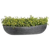 Faux Potted Tabletop Baby's Breath, 14"L x 5"W 6"H, Green