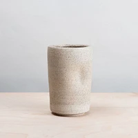 Dimple Stoneware Tumbler Natural