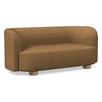 Laurent 76" Sofa, Saddle Leather, Nut, Bld