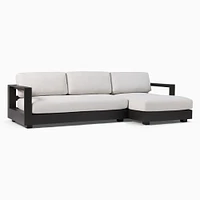 Telluride Aluminum Outdoor 113in 2 Piece Sectional, Dark Bronze