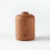 Melanie Abrantes Hardwood Vase, Short, Walnut