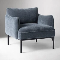 Penn Chair, Poly, Performance Distressed Velvet, Dune