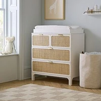 Ida Dresser  Narrow Changing Table, White/Natural