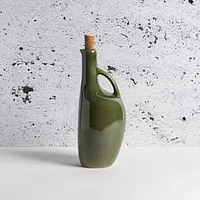 Gharyan Enameled Stoneware Olive Oil Bottle Canard, 34 oz