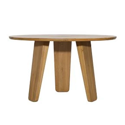 Eadaoin 51" Round Oak Wood Dining Table, Natural