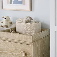 Checkered Texture Bin Diaper Caddy