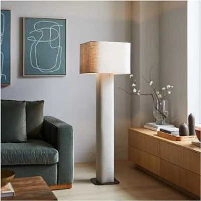 Fiona Floor Lamp, Natural Linen