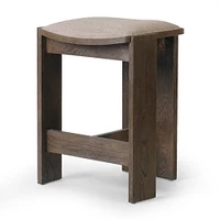 Jalark Backless Bar Stool, Alcala Fawn, Drifted Oak