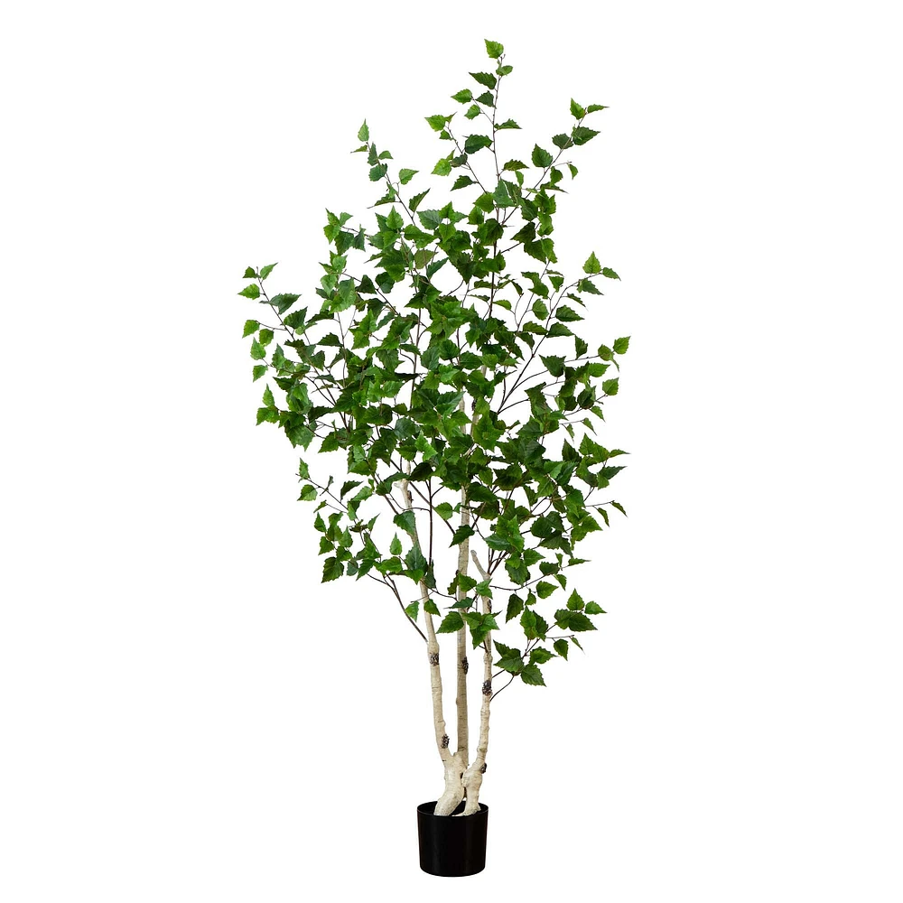 Faux Birch Tree, 5'