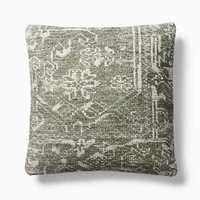 Athena Pillow Cover 20x20 , Dark Olive