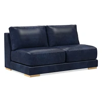 Dalton LA 68" Sofa, Down, Ludlow Leather, Black, Black