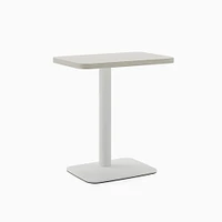 Simple Lounge Personal Table, 24X16, Ash Noce / Arctic White