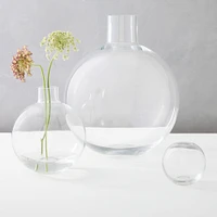 Foundations Glass Bud Vase, Clear, 4.25"