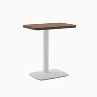 Simple Lounge Personal Table, 24X16, Ash Noce / Arctic White