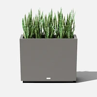 Block Series Span Planter, 30"W x 12"D 24"H, Black