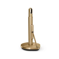 simplehuman Tension Arm Paper Towel Holder, Brass Stainless Steel