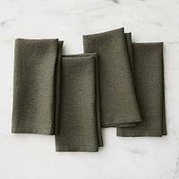 European Linen Napkin, White, 20x20, Set of 4