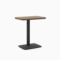 Simple Lounge Personal Table, 24X16, Ash Noce / Arctic White