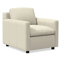 Marin Armchair, Down, Saddle Leather, Nut, Concealed Support