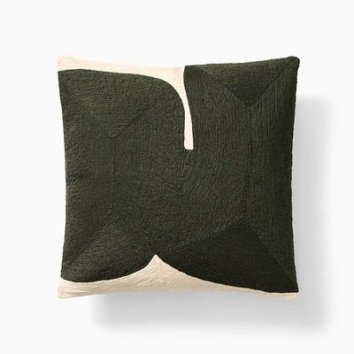 Modern Shape Pillow Cover 20x20 , Petrol