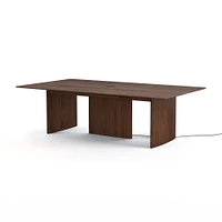 Farrow Communal Table, 96 Inch, Ebony on Ash