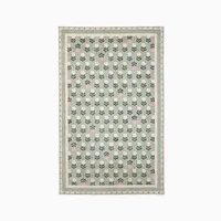 Washable Flower Garden Rug, 3x5, Sage, We Kids