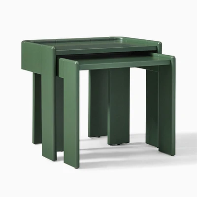 Rylee 23-26" Nesting Nightstands, Dark Olive