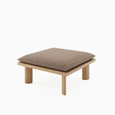 Boardwalk Ottoman, Natural Oak Platform, Fomo, Antelope