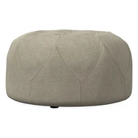 Brighton Small Ottoman PLY Twill Camel Concealed Support