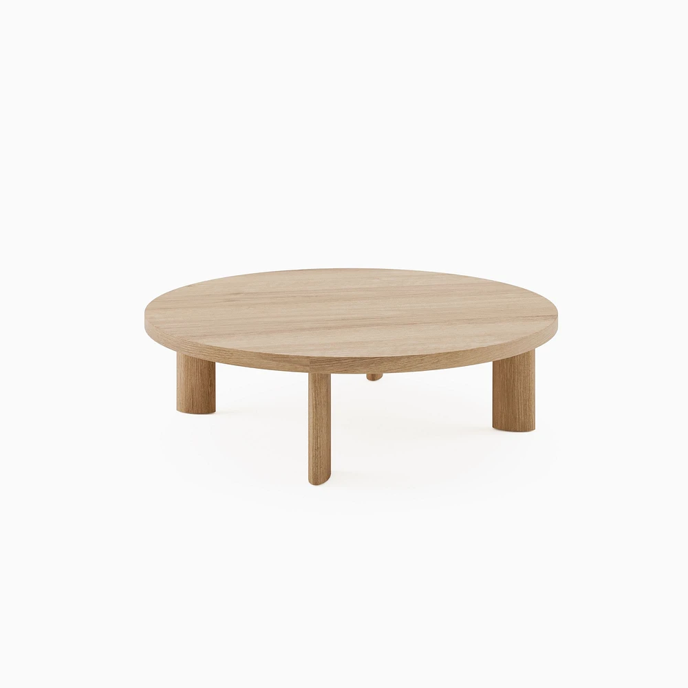 Boardwalk Round Nesting Table, Volcanic Oak, 11H