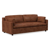 Marin 86" Sofa, Standard Depth, Saddle Leather, Nut