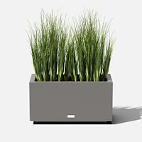 Block Series Long Box Planter, Small, 25"W x 11"D 13"H, Black