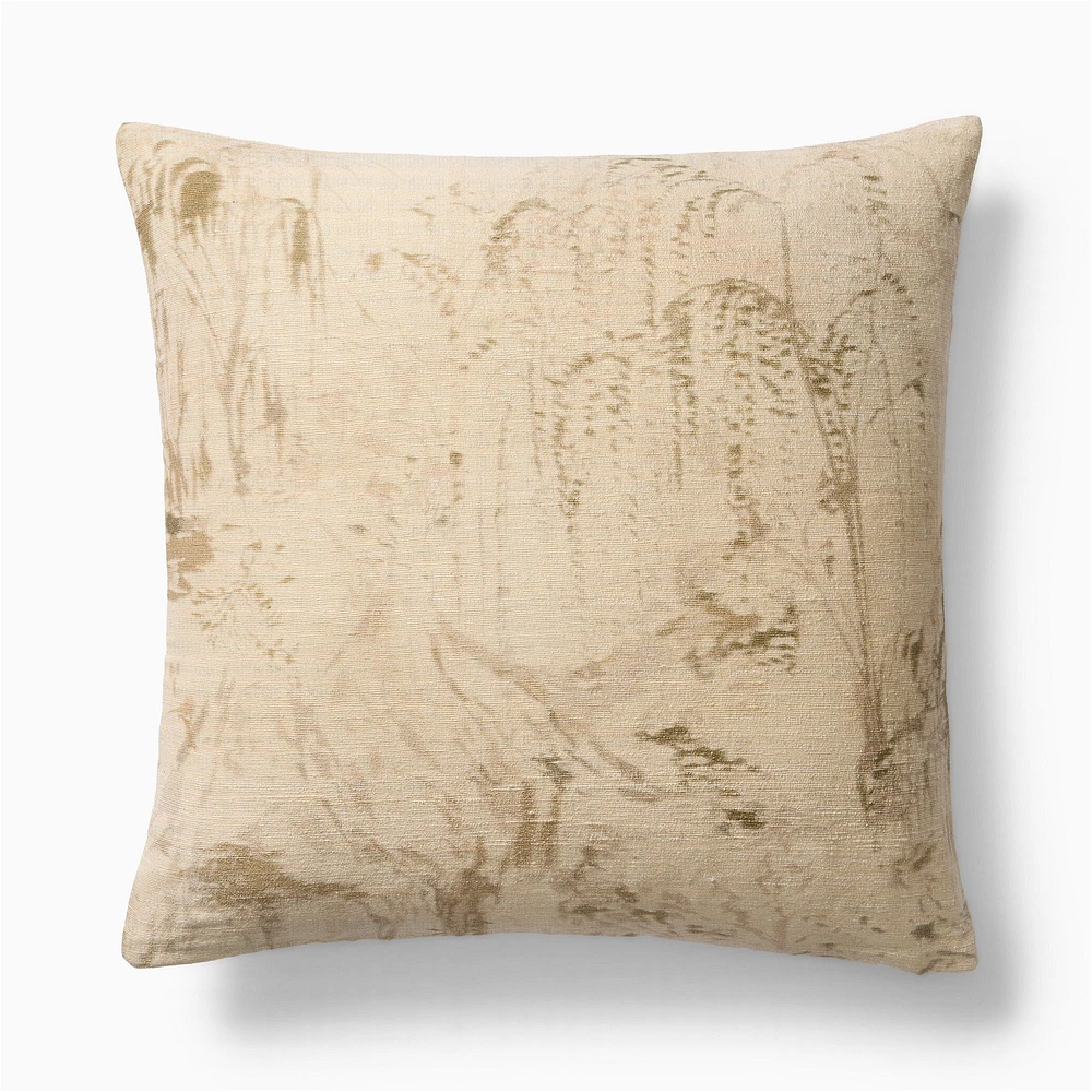 Abstract Tapestry Pillow Cover 20x20, Sand