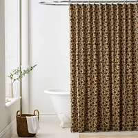 Laney Floral Shower Curtain, 72" x 74", Elm