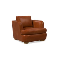 Leroy Chair, Saddle Leather, Nut, Almond